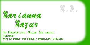 marianna mazur business card